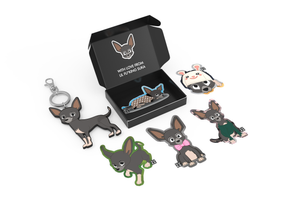 Lil Suka Sticker and Keyring Pack 4 open lid